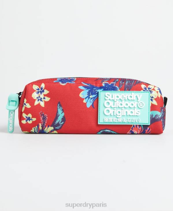 Superdry femmes étui à crayons hawaïen montana D64Z6678 accessoires rouge