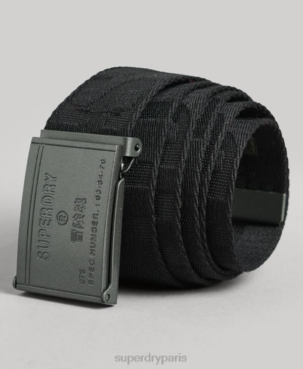 Superdry femmes ceinture en sangle D64Z1612 accessoires noir