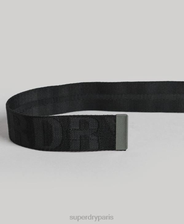 Superdry femmes ceinture en sangle D64Z1612 accessoires noir