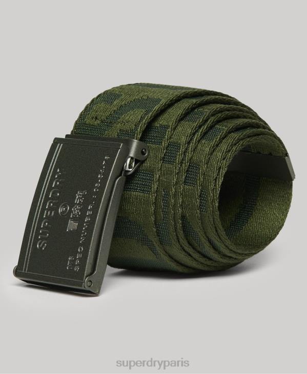 Superdry femmes ceinture en sangle D64Z1653 accessoires vert
