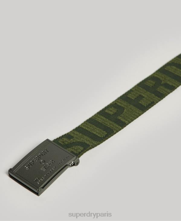Superdry femmes ceinture en sangle D64Z1653 accessoires vert
