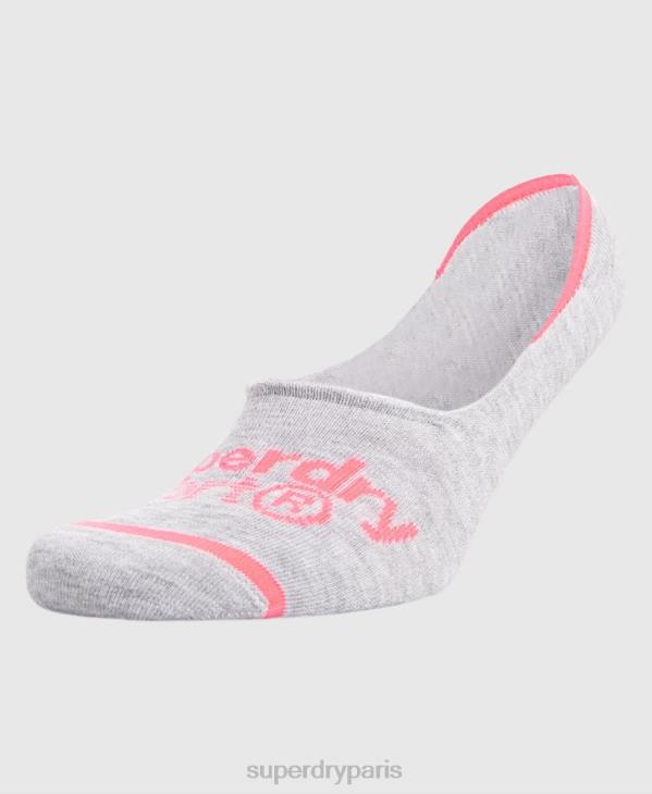 Superdry femmes Lot de 3 paires de chaussettes invisibles coolmax D64Z4330 accessoires multi