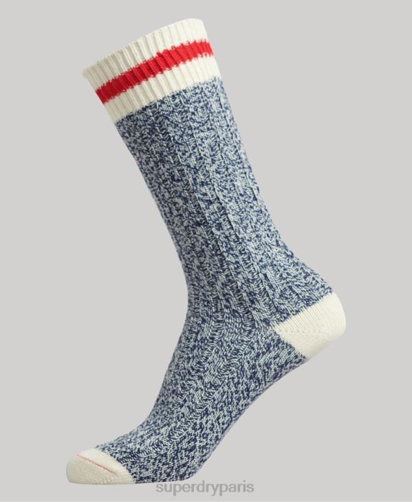 Superdry femmes lot de chaussettes de randonnée en coton bio D64Z4340 accessoires multi