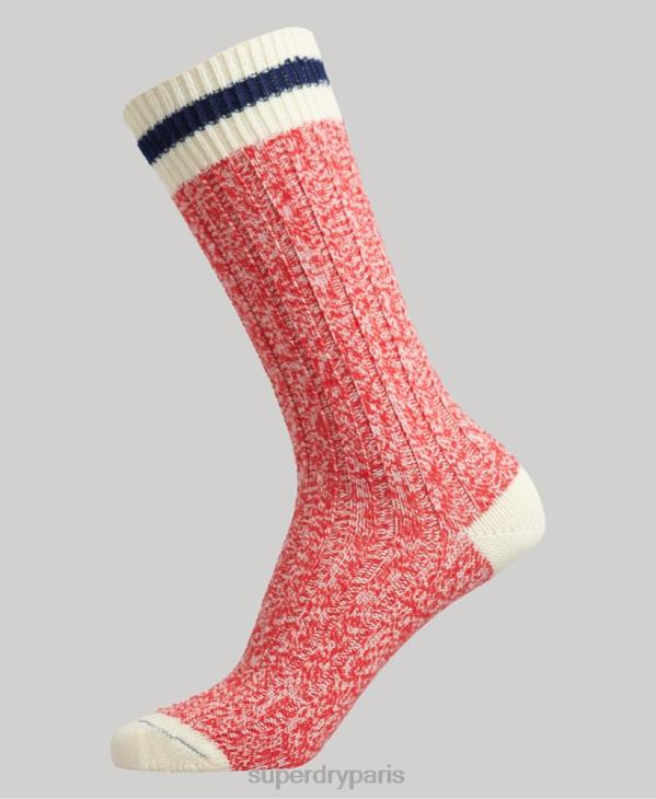 Superdry femmes lot de chaussettes de randonnée en coton bio D64Z4340 accessoires multi