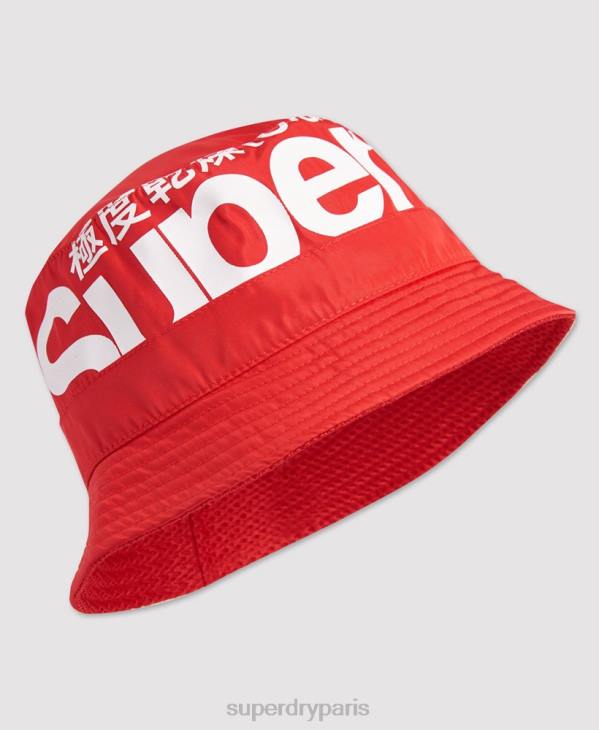 Superdry femmes bob à logo D64Z4328 accessoires rouge
