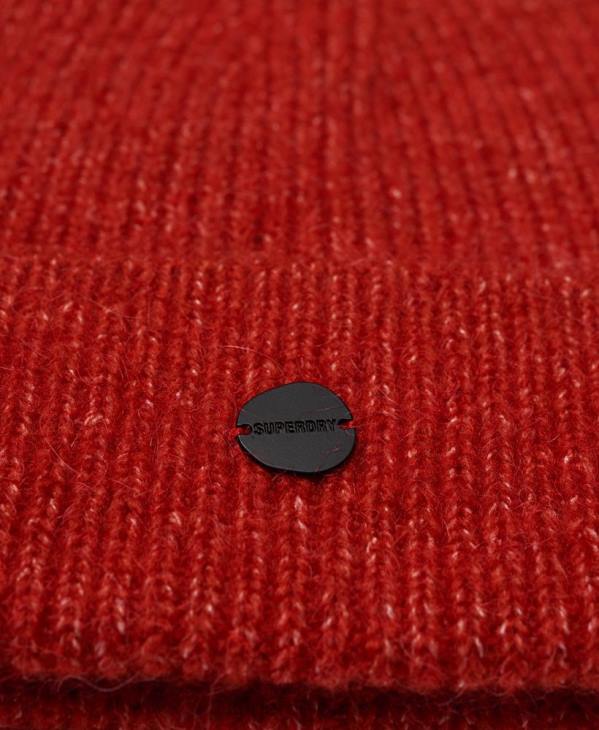 Superdry femmes bonnet de luxe D64Z6608 accessoires rouge