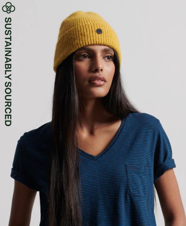 Superdry femmes bonnet de luxe D64Z6610 accessoires vert