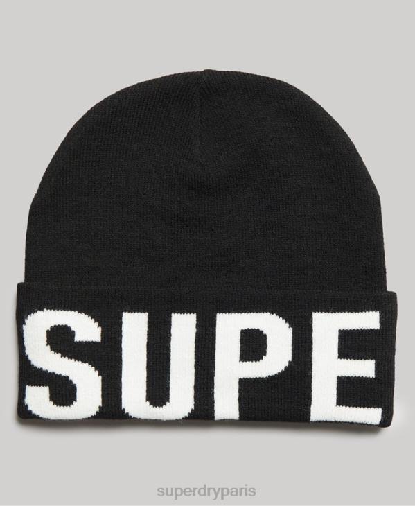 Superdry femmes bonnet de montagne D64Z1689 accessoires noir