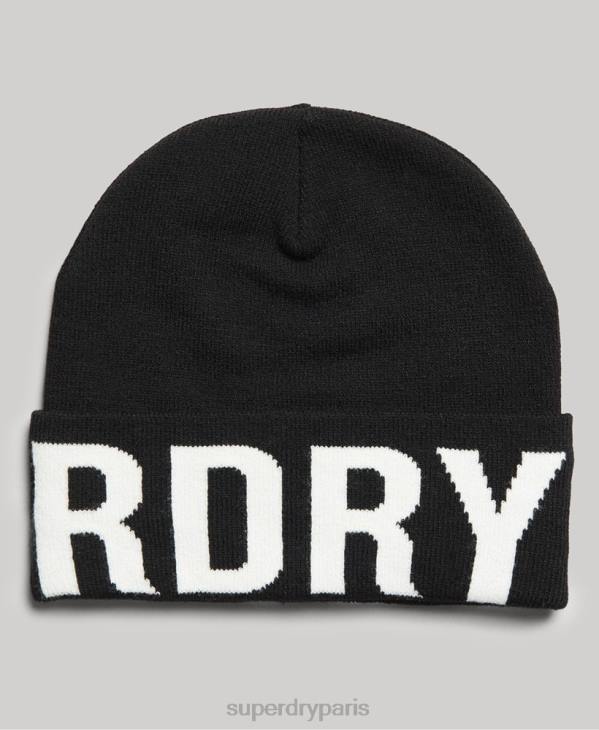 Superdry femmes bonnet de montagne D64Z1689 accessoires noir