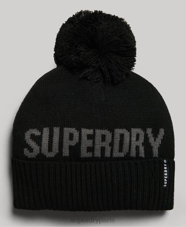 Superdry femmes bonnet de neige D64Z4108 accessoires noir