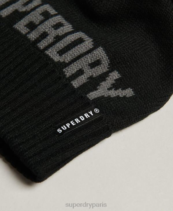 Superdry femmes bonnet de neige D64Z4108 accessoires noir