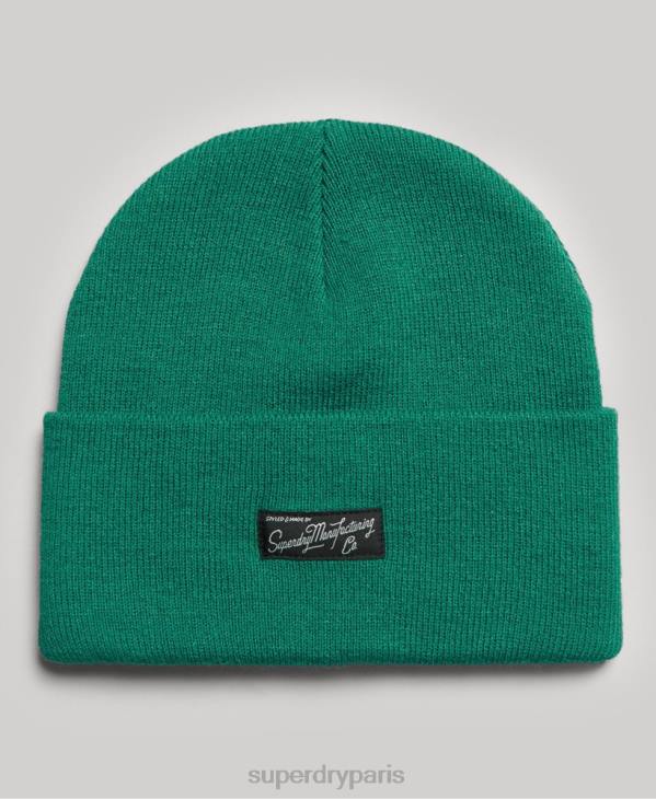 Superdry femmes bonnet à logo D64Z1684 accessoires vert