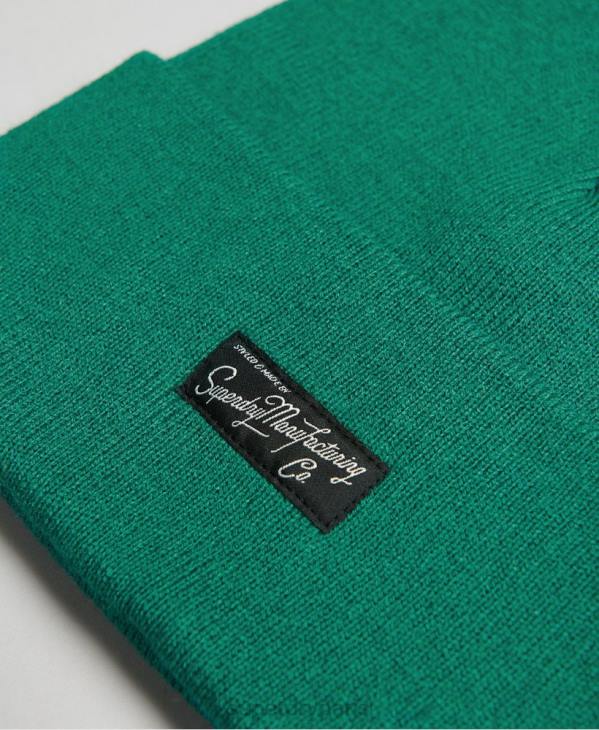 Superdry femmes bonnet à logo D64Z1684 accessoires vert