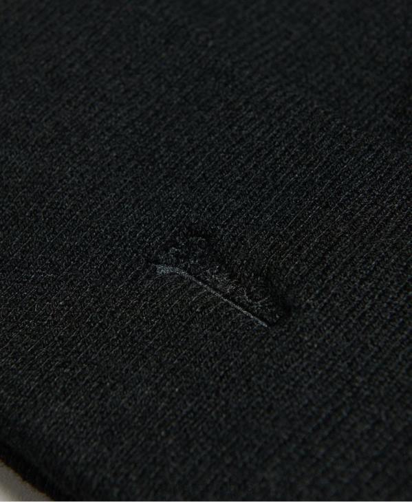Superdry femmes bonnet à logo D64Z1685 accessoires noir