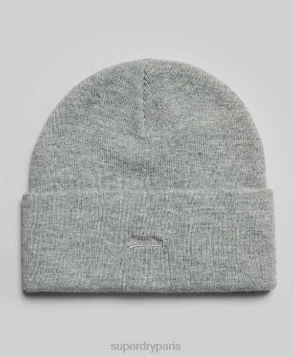 Superdry femmes bonnet à logo D64Z1688 accessoires argent