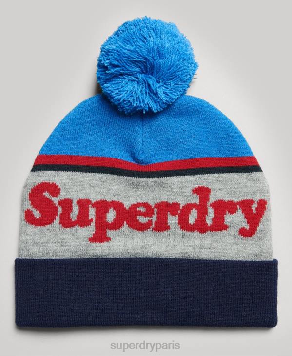 Superdry femmes bonnet à logo D64Z4233 accessoires marine
