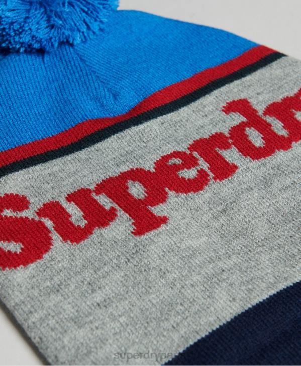 Superdry femmes bonnet à logo D64Z4233 accessoires marine