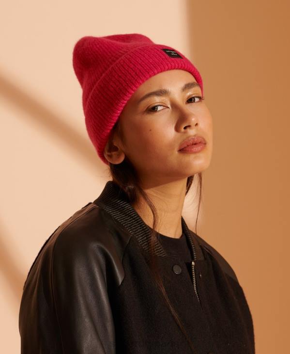 Superdry femmes bonnet super lux D64Z4317 accessoires rose