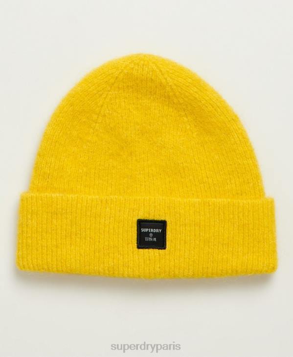 Superdry femmes bonnet super lux D64Z4318 accessoires jaune