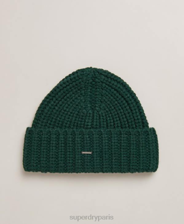 Superdry femmes bonnet super épais D64Z6672 accessoires vert