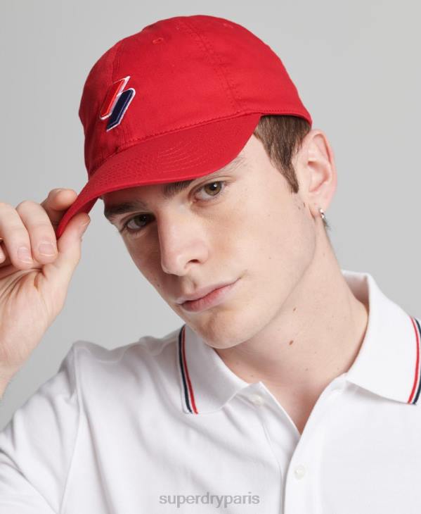 Superdry femmes casquette de baseball essentielle D64Z1760 accessoires rouge