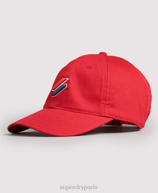 Superdry femmes casquette de baseball essentielle D64Z1760 accessoires rouge