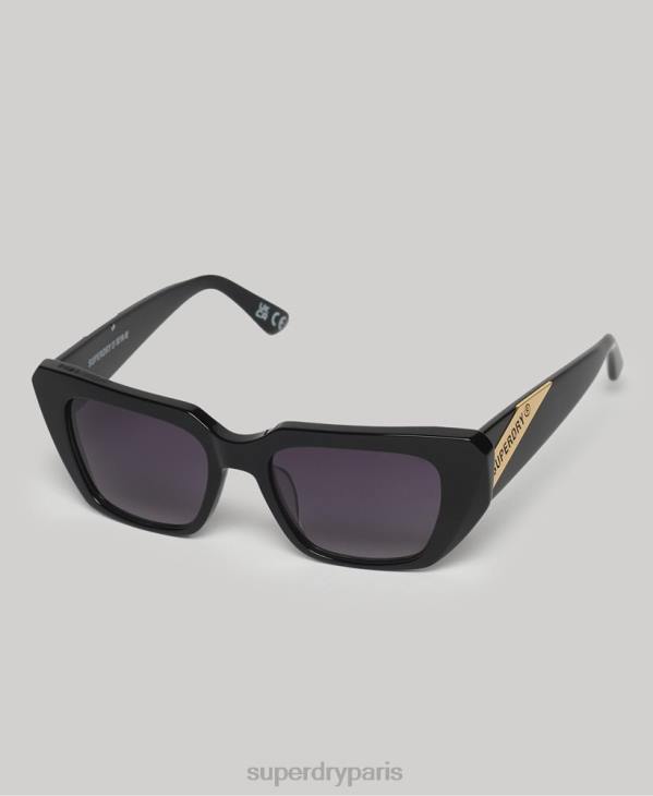 Superdry femmes lunettes de soleil angulaires sdr 90s D64Z2120 accessoires noir