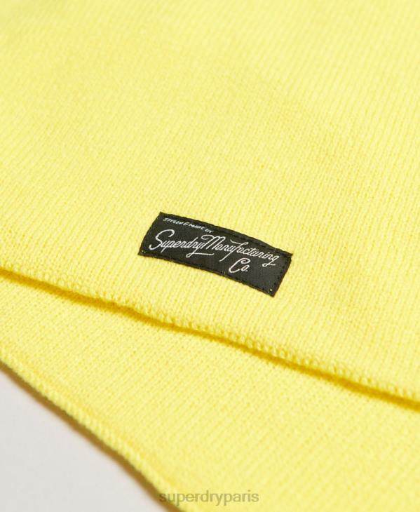 Superdry femmes écharpe classique vintage D64Z4230 accessoires jaune