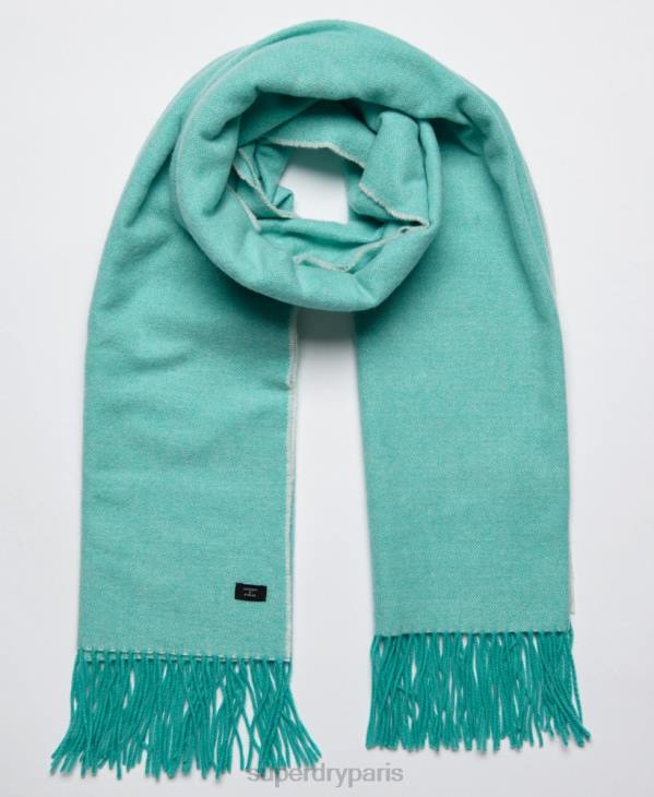 Superdry femmes écharpe d'atelier D64Z4282 accessoires bleu clair