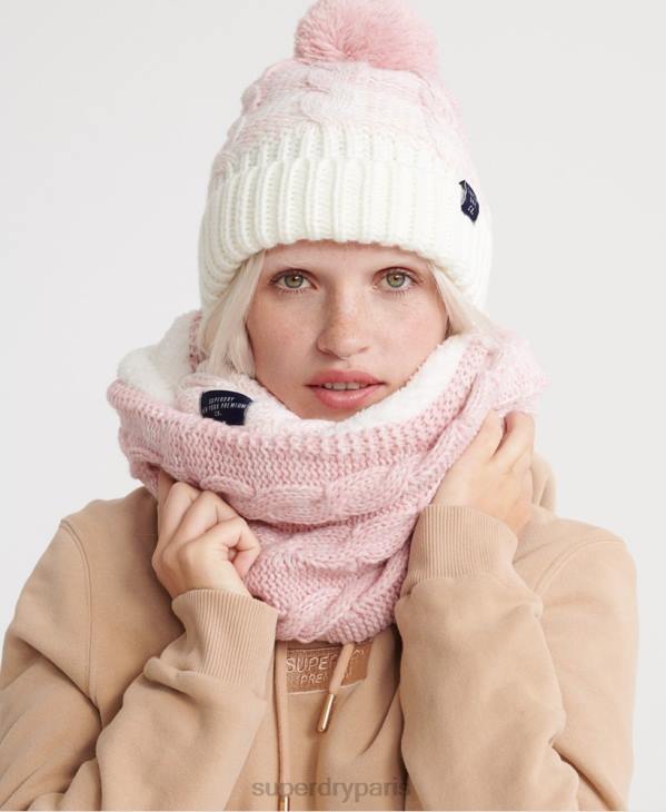 Superdry femmes tour de cou clarrie D64Z4333 accessoires rose