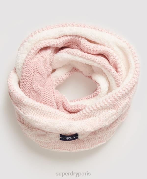 Superdry femmes tour de cou clarrie D64Z4333 accessoires rose