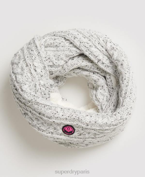 Superdry femmes tour de cou gracie D64Z4335 accessoires gris clair