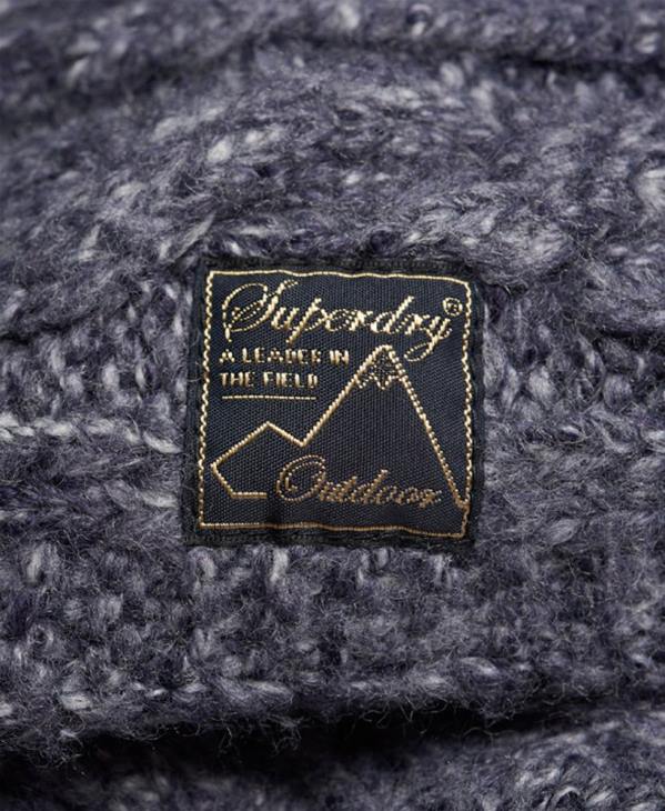 Superdry femmes tour de cou torsadé en tweed D64Z4302 accessoires marine