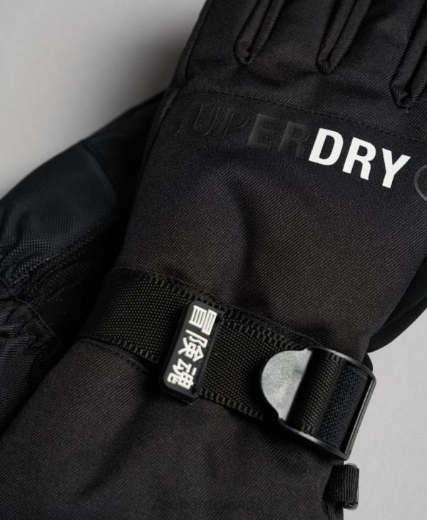 Superdry femmes gants de sauvetage ultimes D64Z4112 accessoires noir