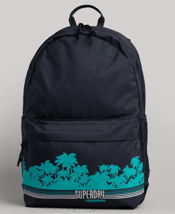 Superdry femmes sac à dos graphique montana D64Z1759 accessoires marine