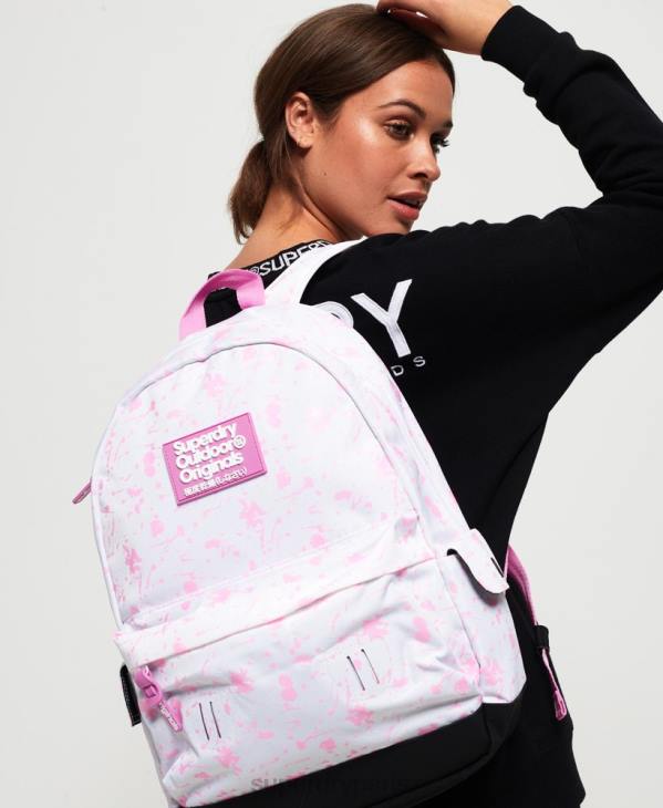 Superdry femmes sac à dos montana à changement de couleur édition imprimée D64Z4331 accessoires blanc