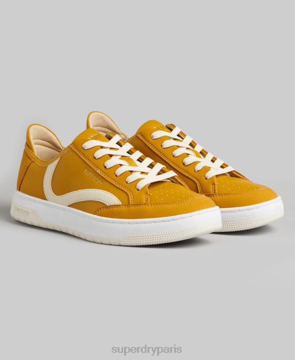 Superdry femmes baskets basses vintage vegan basket D64Z6576 chaussures jaune