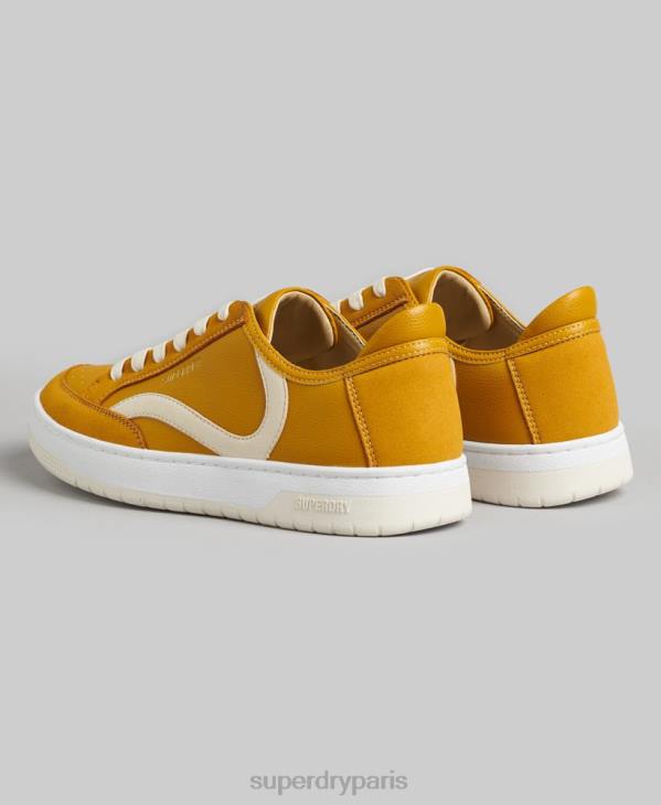 Superdry femmes baskets basses vintage vegan basket D64Z6576 chaussures jaune