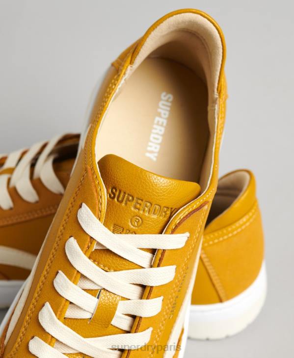 Superdry femmes baskets basses vintage vegan basket D64Z6576 chaussures jaune
