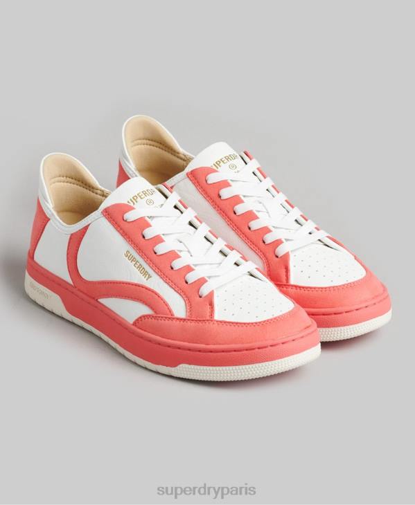Superdry femmes baskets basses vintage vegan basket D64Z6732 chaussures corail