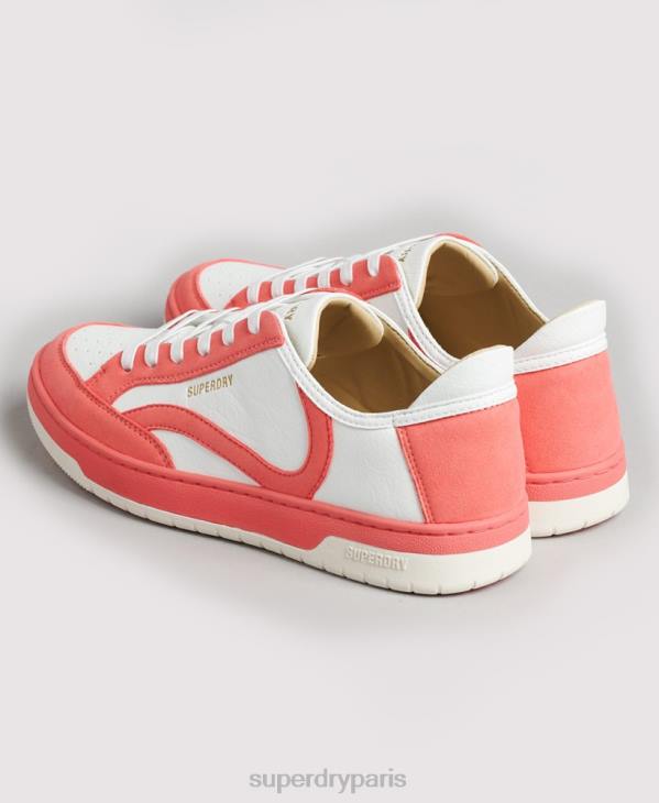 Superdry femmes baskets basses vintage vegan basket D64Z6732 chaussures corail