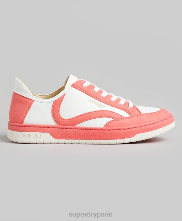 Superdry femmes baskets basses vintage vegan basket D64Z6732 chaussures corail