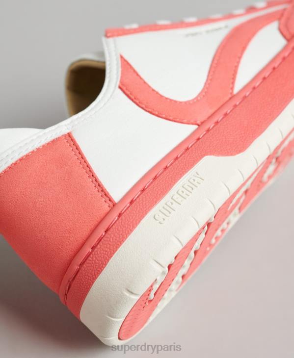 Superdry femmes baskets basses vintage vegan basket D64Z6732 chaussures corail