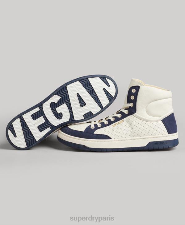Superdry femmes baskets montantes vegan premium vintage D64Z6665 chaussures marine