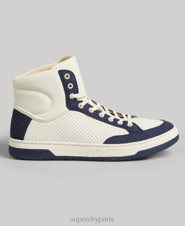 Superdry femmes baskets montantes vegan premium vintage D64Z6665 chaussures marine