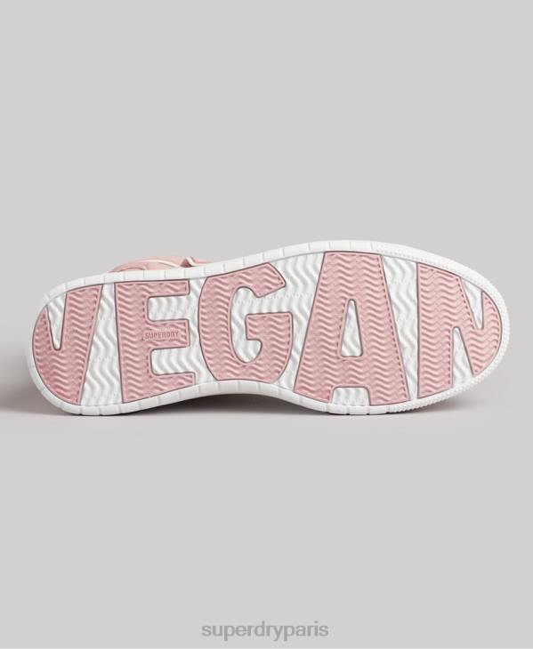 Superdry femmes baskets montantes vintage vegan basket D64Z6673 chaussures rose