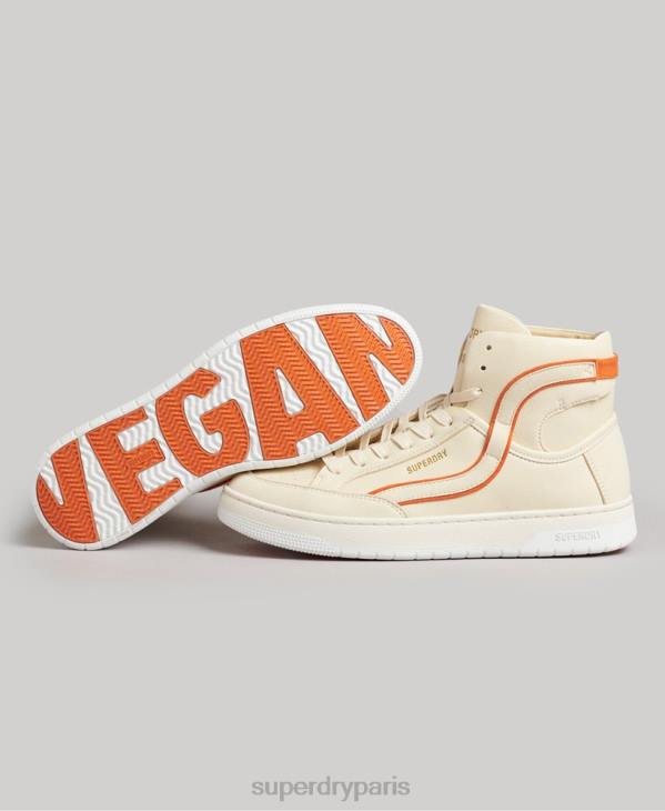 Superdry femmes baskets montantes vintage vegan basket D64Z6730 chaussures beige