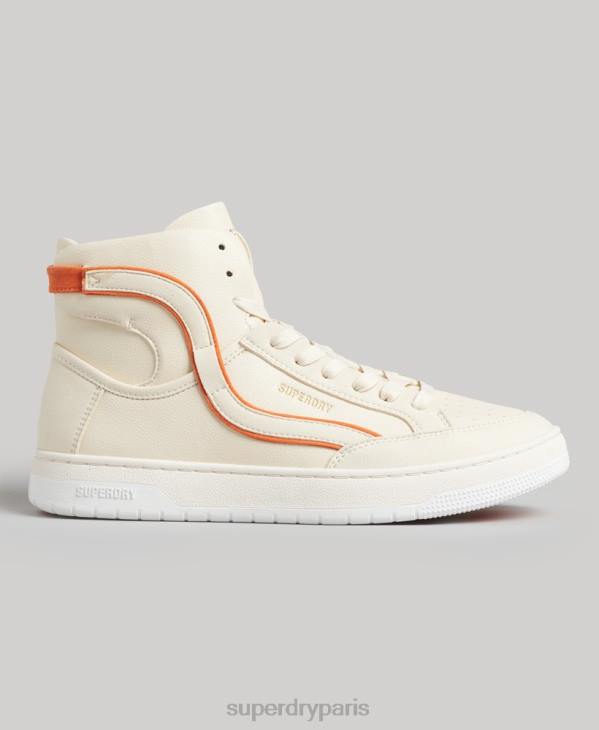 Superdry femmes baskets montantes vintage vegan basket D64Z6730 chaussures beige