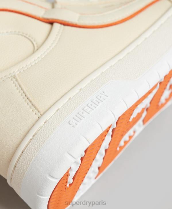 Superdry femmes baskets montantes vintage vegan basket D64Z6730 chaussures beige