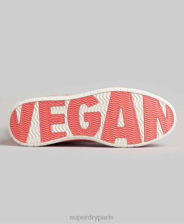 Superdry femmes baskets montantes vintage vegan basket D64Z6759 chaussures corail